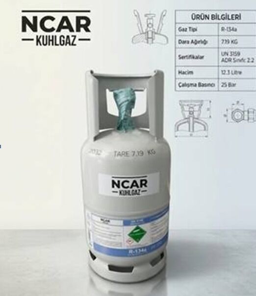 NCAR KUHLGAZ R134A Klima Gazı 12 kg
