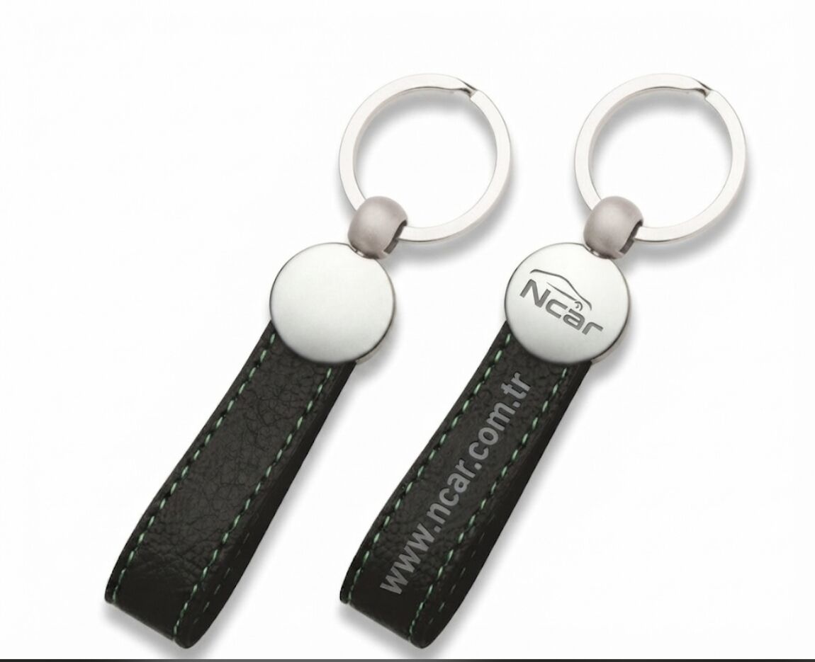 Ncar Anahtarlık Deri Mat Metal (001)