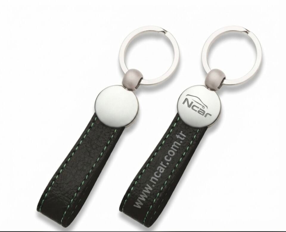 Ncar Anahtarlık Deri Mat Metal (001)