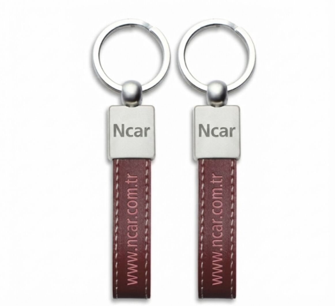 Ncar Anahtarlık Deri Mat Metal (002)