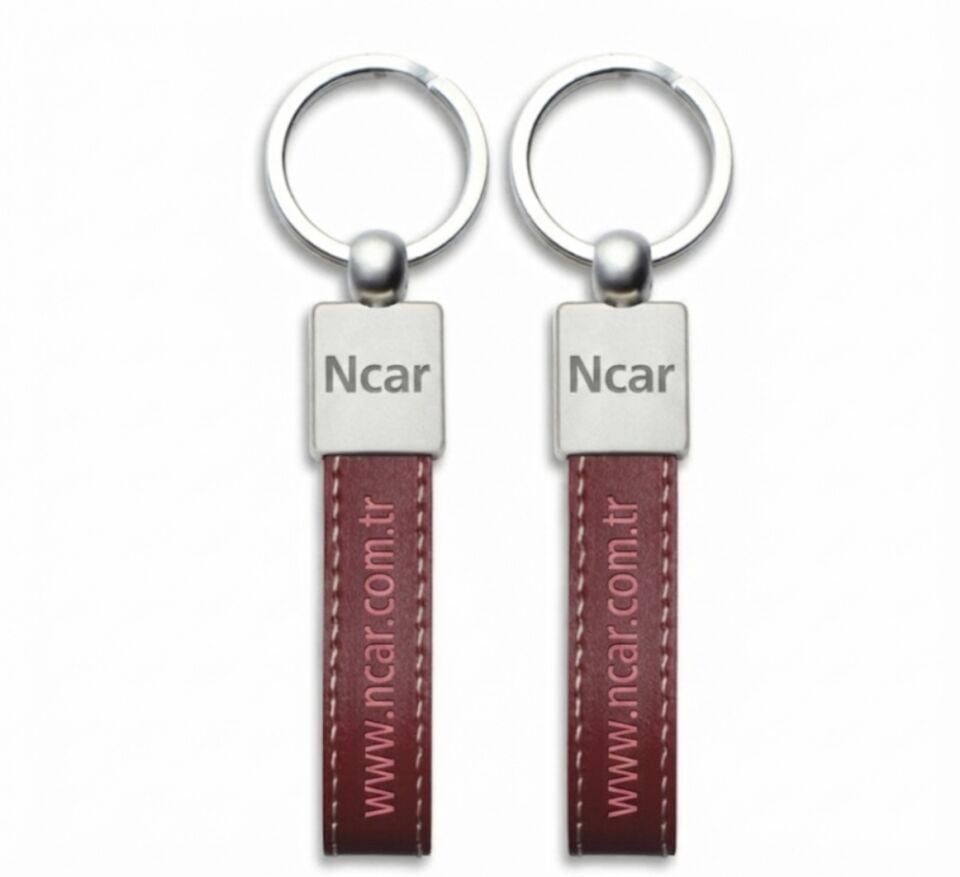 Ncar Anahtarlık Deri Mat Metal (002)