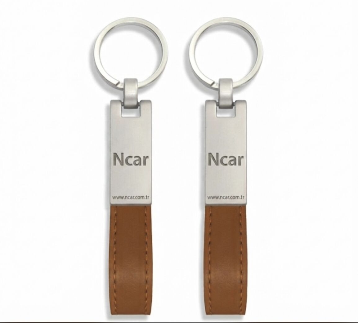 Ncar Anahtarlık Deri Mat Metal (003)