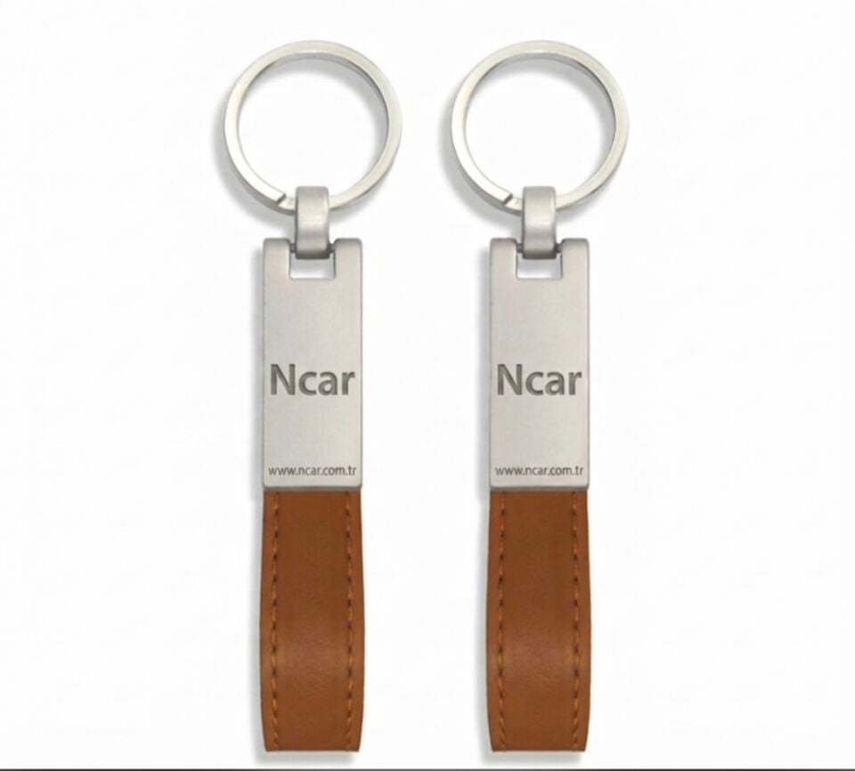 Ncar Anahtarlık Deri Mat Metal (003)