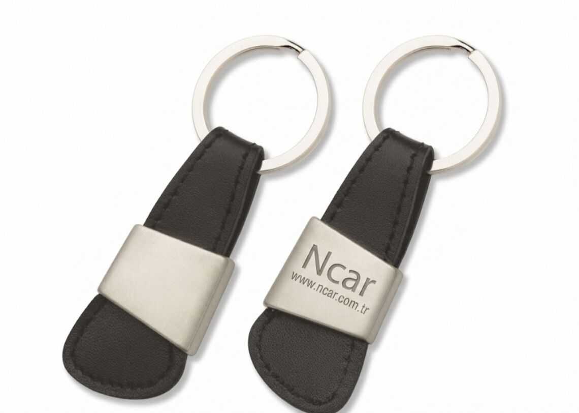 Ncar Anahtarlık Deri Mat Metal (004)