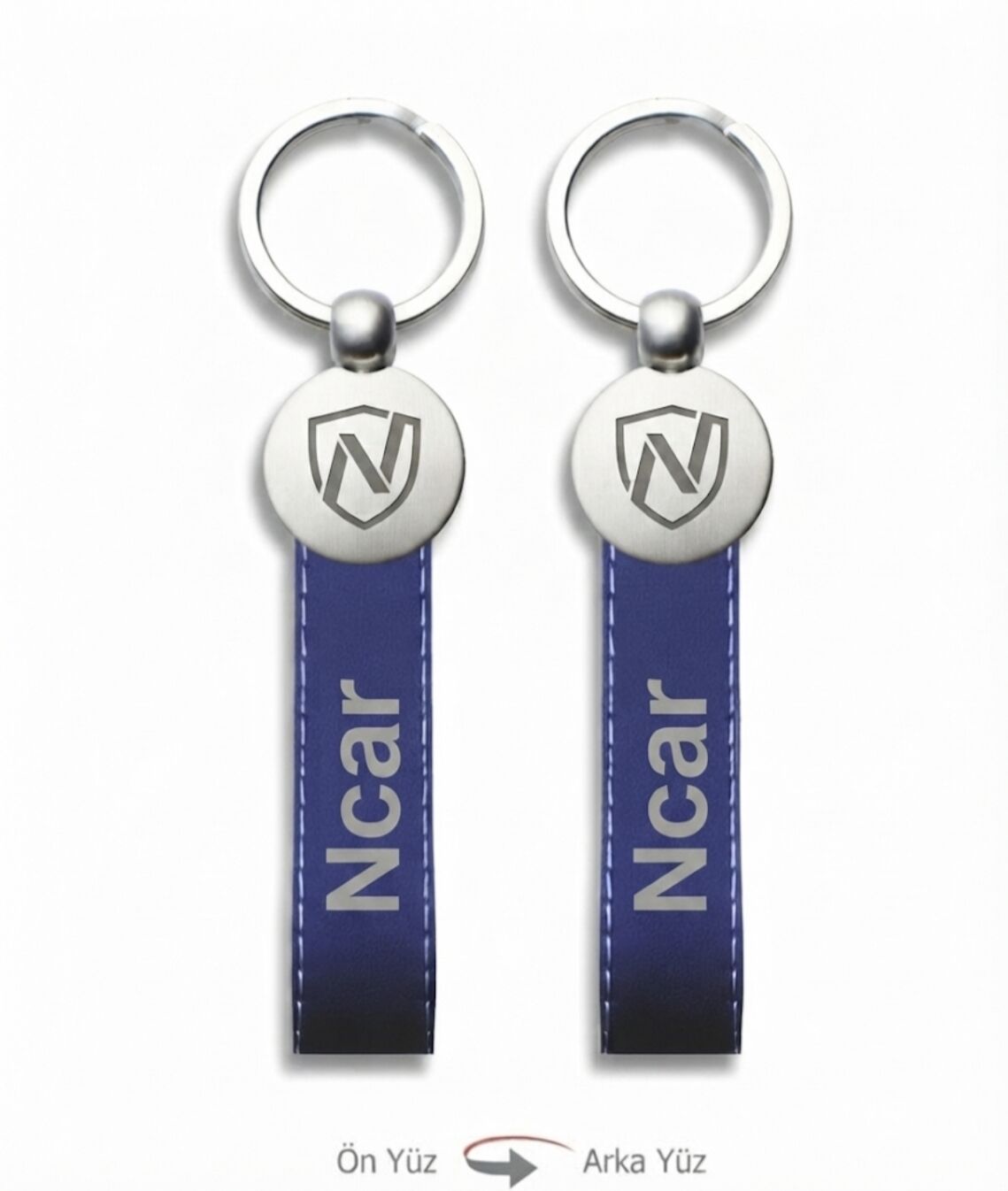Ncar Anahtarlık Deri Mat Metal (006)