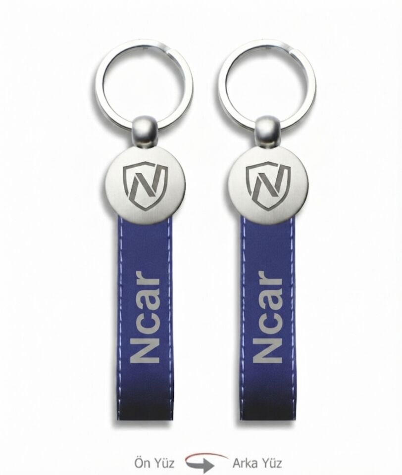 Ncar Anahtarlık Deri Mat Metal (006)