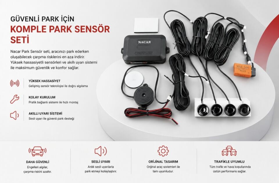 Ncar Sesli İkazlı Park Sensörü 19-22 mm